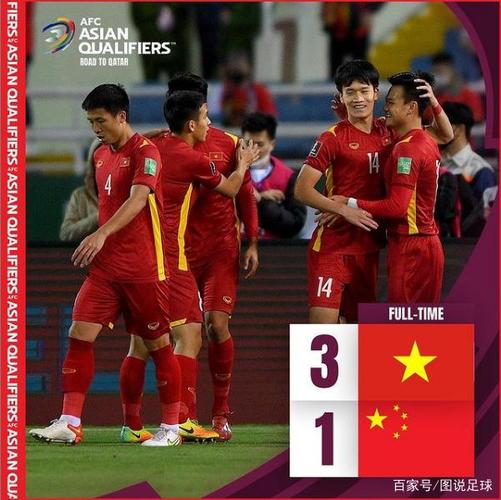 中国足球对越南比赛结果