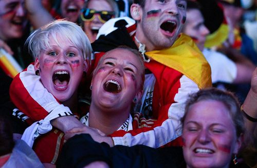 2014世界杯德国对巴西球迷表现